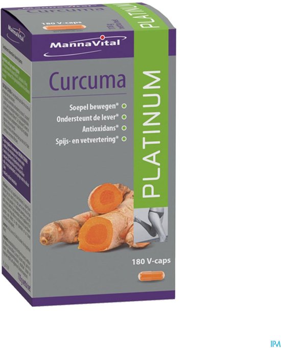 MannaVital Curcuma Platinum 180 V-Capsules