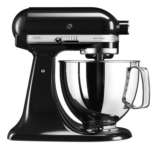 KitchenAid Artisan 5KSM125OB - Onyx Zwart | Keukenrobots | Keuken&Koken - Keukenapparaten | 5KSM125EOB