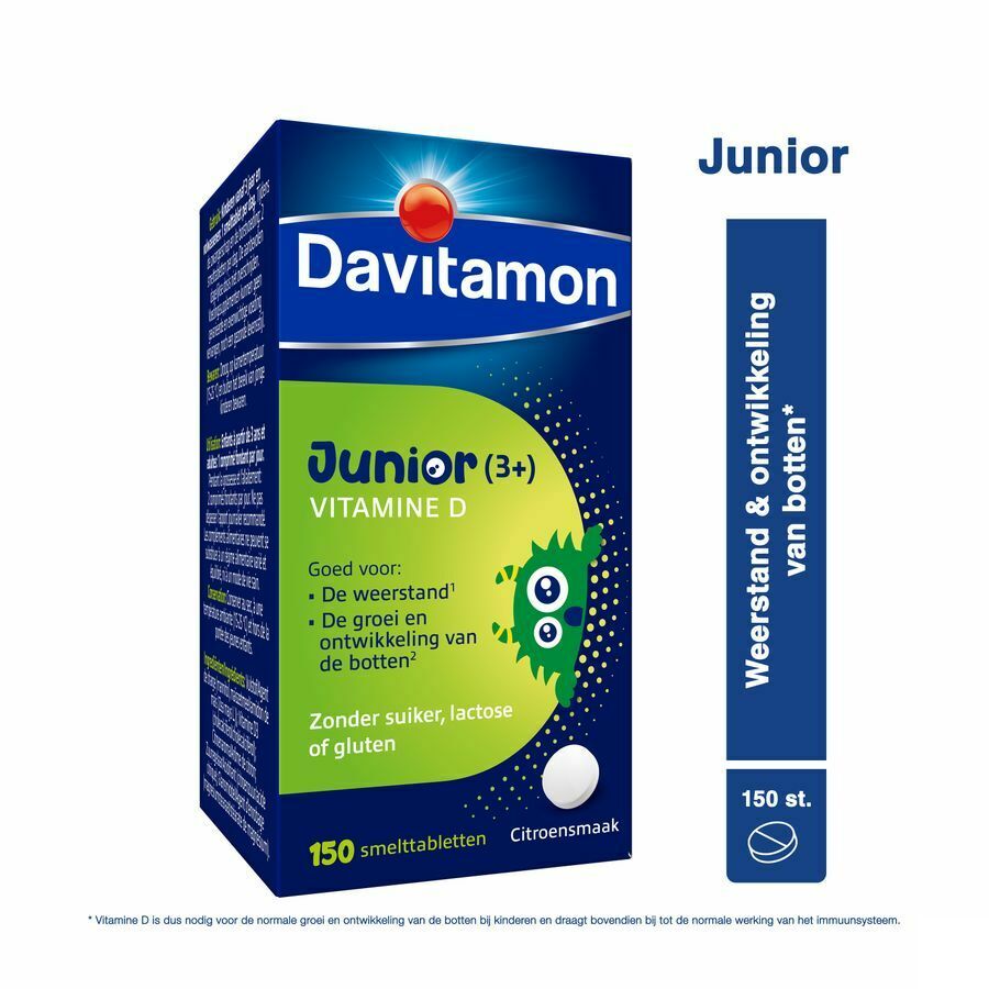 Davitamon Junior Vitamine D 150 Smelttabletten