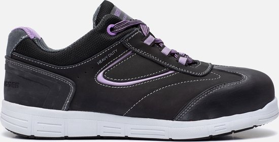 Safety Jogger Rihanna S3 Zwart Paars Werkschoenen Dames Size : 42