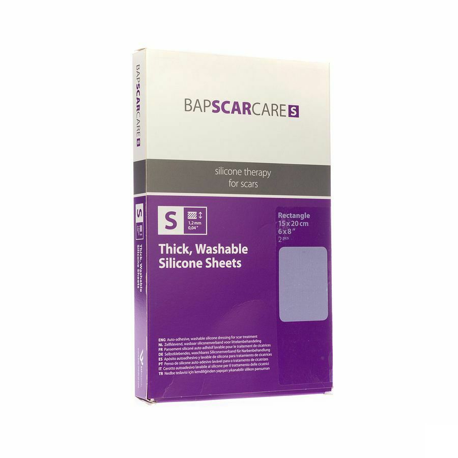 Bap Scar Care S Zelfklevend Siliconenverband - 15x20cm - 2 Stuks