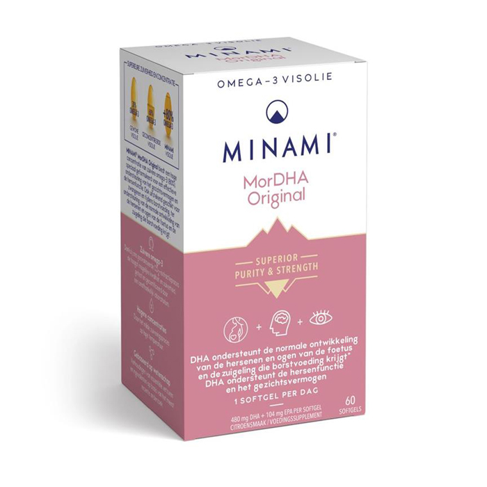Minami® MorDHA Prenatal Citroensmaak 60 Capsules