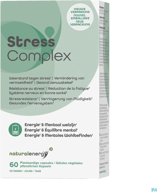 Natural Energy Stress Complex Caps 60