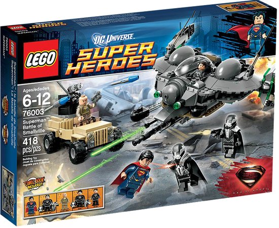 LEGO DC Comics Super Heroes Superman: Battle of Smallville, Bouwpakket, 6 jaar, 418 stuk(s)