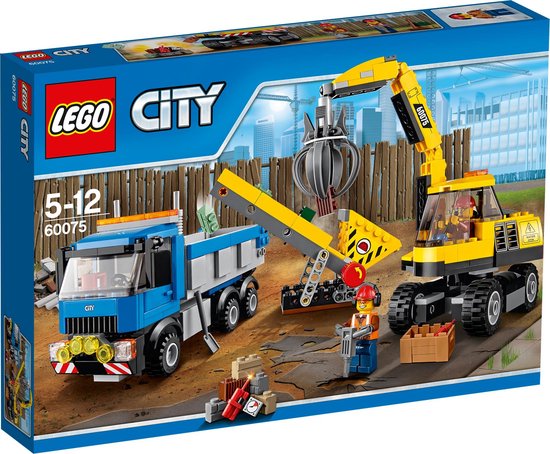 LEGO CITY 60075 - GRAAFMACHINE EN TRUCK