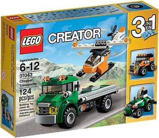 LEGO CRE LE TRANSPORT DE L'HELICOPTERE