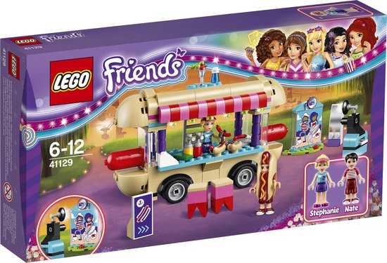 Pretpark hotdog-wagen