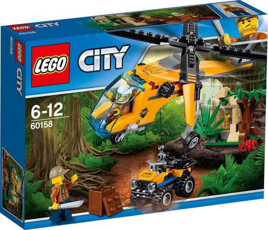 LEGO® City 60158 L'hélicoptère cargo de la jungle