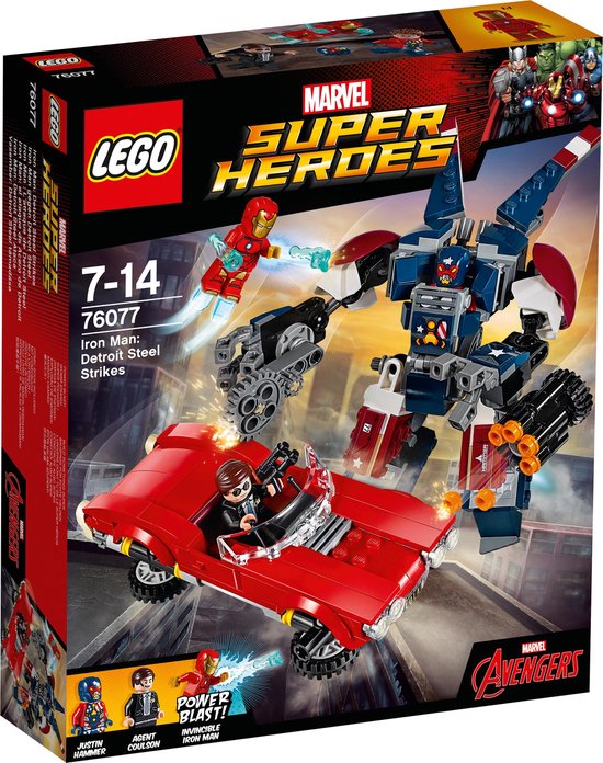 LEGO Marvel Super Heroes Avengers Iron Man: Detroit Steel valt aan 76077