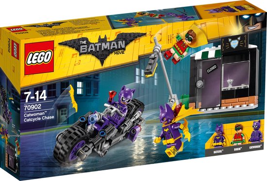 LEGO BATMAN MOVIE 70902 - CATWOMAN CATCYCLE ACHTERVOLGING