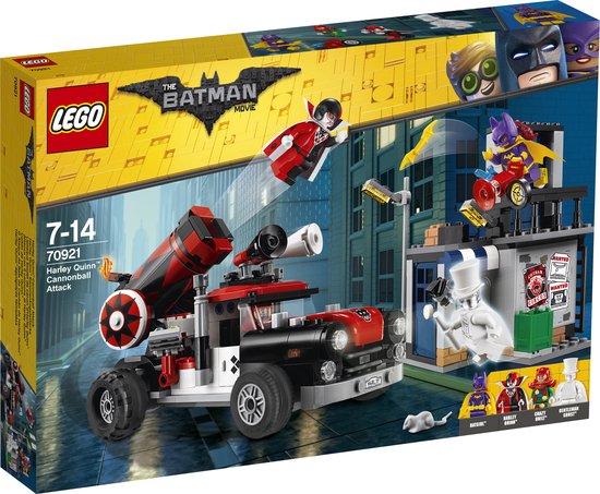 LEGO BATMAN MOVIE Harley Quinn kanonskogelaanval 70921