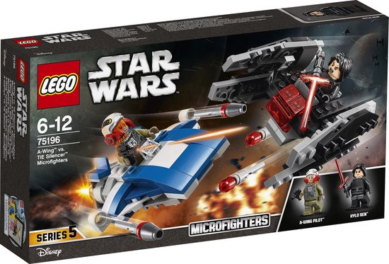 LEGO 75196 A-WING VS. TIE SILENCER MICROFIGHTERS