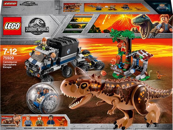 LEGO LA FUITE DE CARNOTAURUS DE LA GYROS