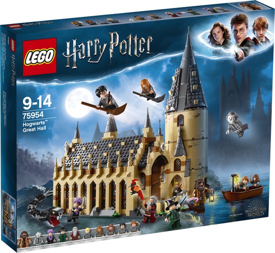 LEGO 75954 Harry Potter Hogwarts Zweinstein Grote Zaal, Kasteel Bouwset met Poppetjes, Speelgoed voor Kinderen vanaf 9 Jaar