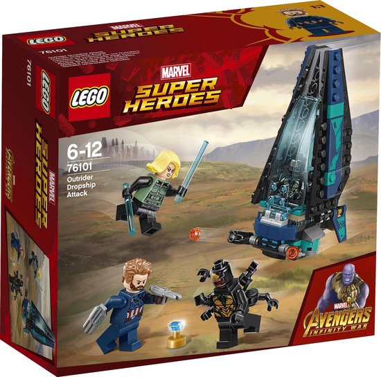 LEGO Marvel Super Heroes Avengers Outrider shuttle aanval 76101