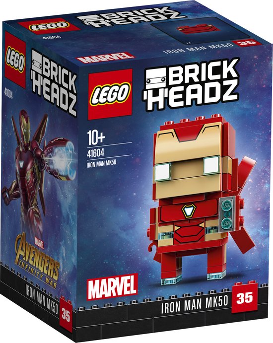 LEGO 41604 BRICKHEADZ IRON MAN MK50-BRICKHEADZ IRON MAN MK50