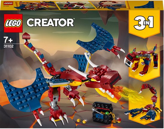 LEGO VUURDRAAK DRAGON DE FEU