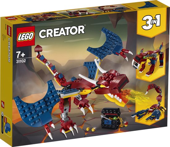 LEGO VUURDRAAK DRAGON DE FEU