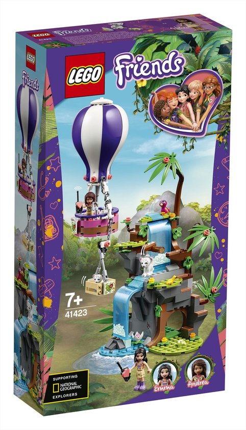 LEGO Friends Tijger reddingsactie met luchtballon in jungle 41423
