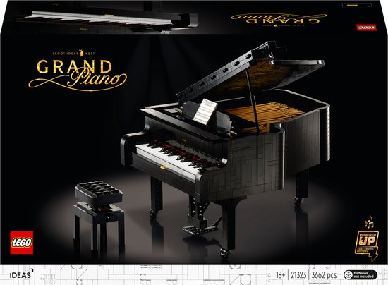 LEGO 21323 Ideas Vleugelpiano Modelbouwset, Verzamelobject, Displaymodel en Cadeauidee, Constructiespeelgoed voor Volwassenen