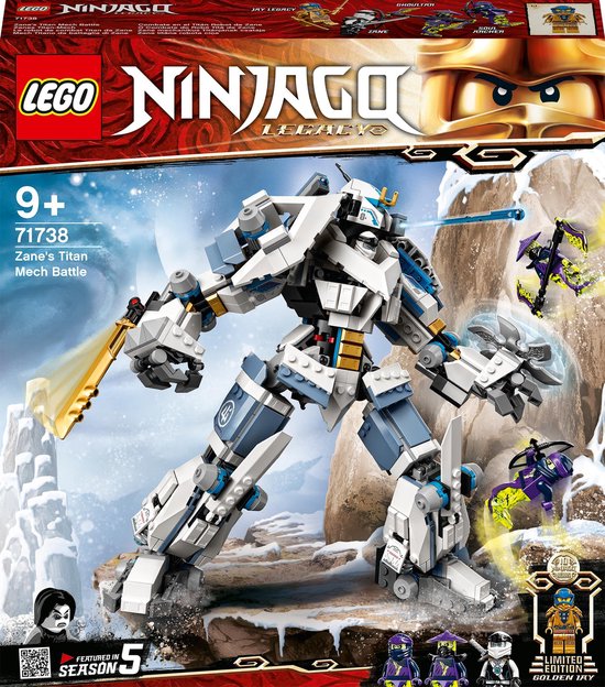 LEGO® Ninjago® 71738 Zane's Titanium Mecha Duel