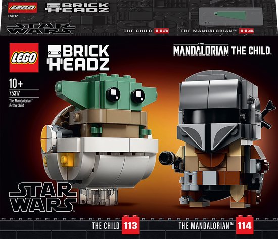 LEGO® BrickHeadz™ Star Wars™ Mandalorian & Baby Yoda 75317