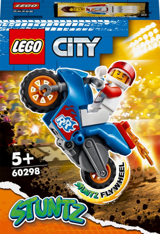 LEGO 60298 RAKET STUNTMOTOR LA MOTO DE CASCADE FUSEE