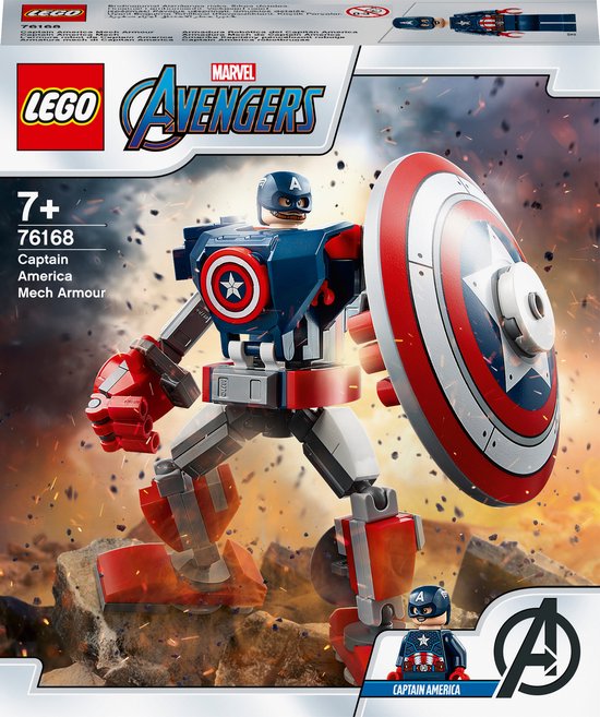 LEGO® Marvel Avengers Kapitein America's Robot Pantser 76168