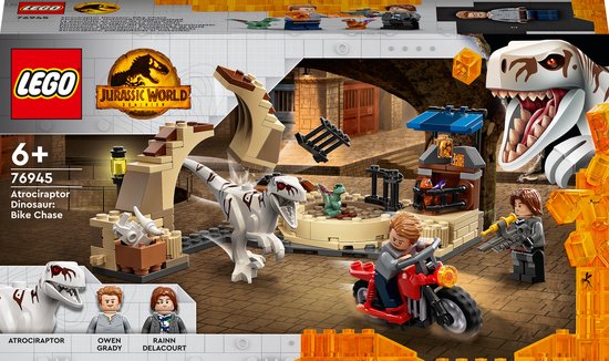 LEGO 76945 ATROCIRAPTOR DINOSAURUS MOTORACHTERVOLGING LA P