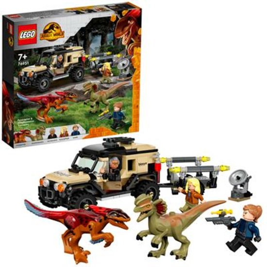 LEGO® Jurassic World™ 76951 Pyroraptor & Dilophosaurus transport