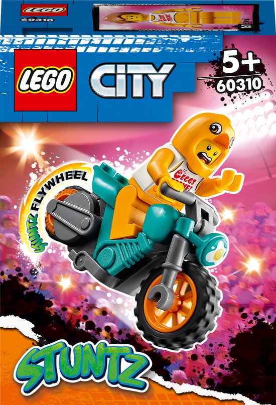 LEGO 60310 KIP STUNTMOTOR LA MOTO DE CASCADE DU POULET