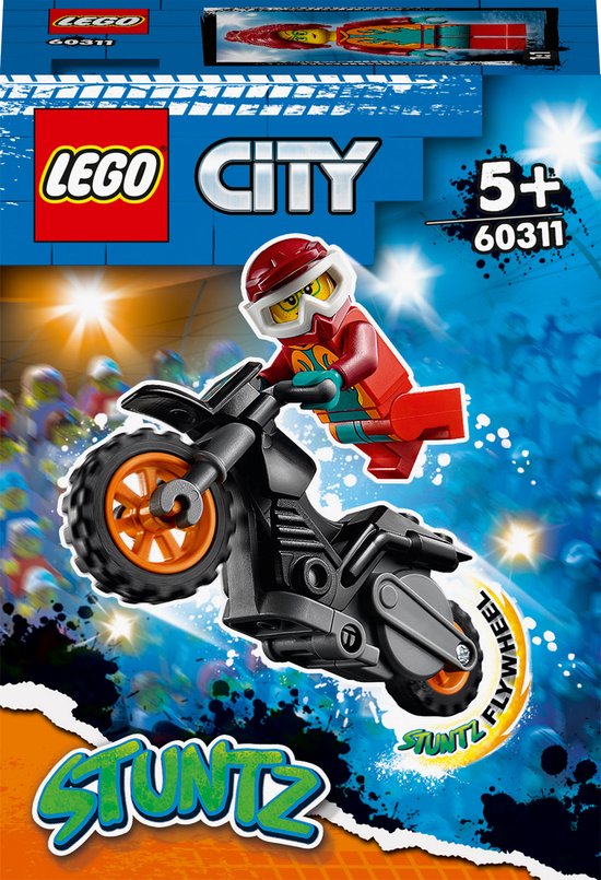 LEGO City 60311 Vuur Stuntmotor