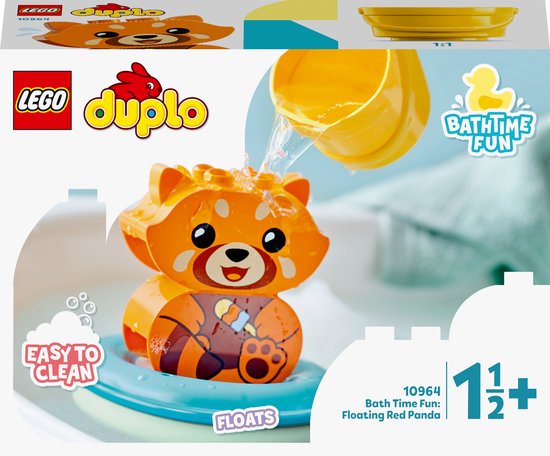 LEGO 10964 PRET IN BAD: DRIJVENDE RODE PANDA JOUET DE BAIN