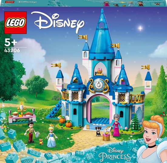 LEGO Disney Princess - Het kasteel van Assepoester en de knappe prins constructiespeelgoed 43206