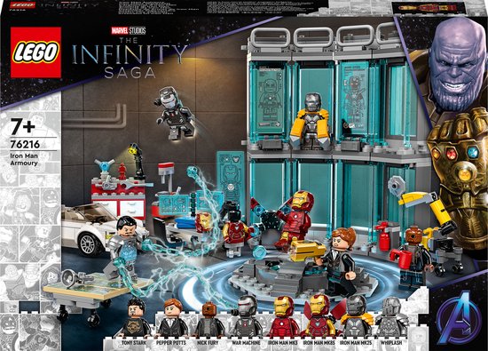 Iron Man Wapenkamer 76216 LEGO® Marvel
