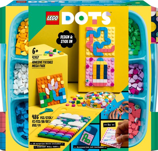 Zelfklevende patches megaset 41957 LEGO® DOTS