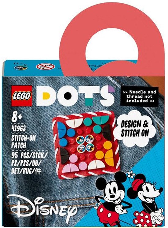 LEGO DOTS - Mickey Mouse&Minnie Mouse: Stitch-on patch constructiespeelgoed 41963