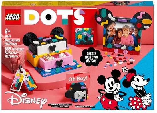 LEGO DOTS - Mickey Mouse&Minnie Mouse: Terug naar school constructiespeelgoed 41964