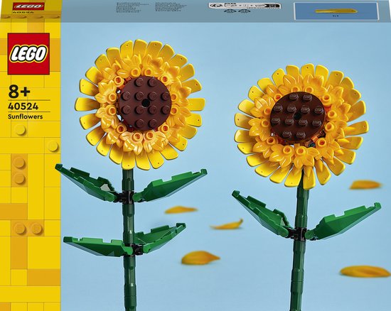 LEGO Botanicals Zonnebloemen Woonasccessoire en Bouwpakket voor Meisjes en Jongens 40524
