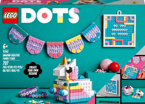 LEGO DOTS Eenhoorn creatieve gezinsset - 41962