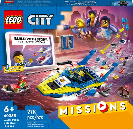 LEGO City - Waterpolitie recherchemissies constructiespeelgoed 60355