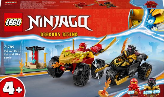 LEGO Ninjago 71789 Kai en Ras'duel tussen Auto en Motor