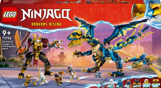 LEGO® Ninjago 71796 Elementdraak vs. de mecha van de keizerin