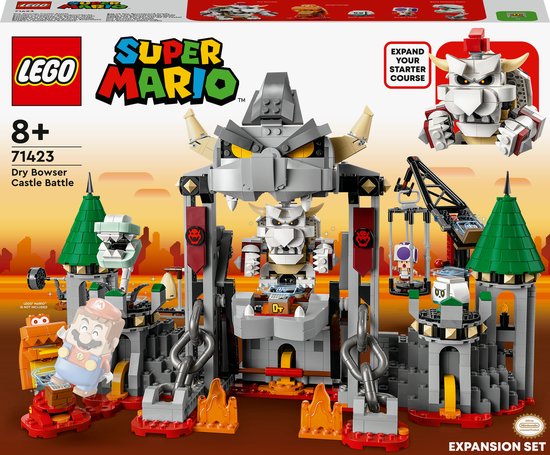 LEGO Super Mario 71423 Uitbreidingsset Gevecht op Dry Bowsers Kasteel