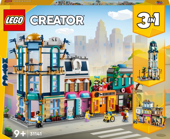LEGO Creator 3-in-1 - Hoofdstraat constructiespeelgoed 31141