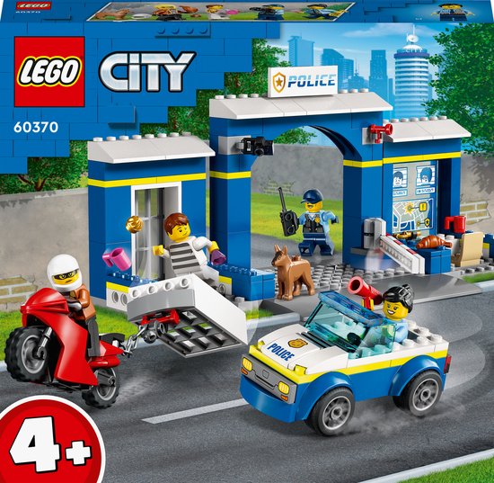 LEGO City - Achtervolging politiebureau constructiespeelgoed 60370
