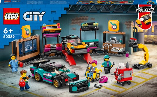 LEGO City - Garage voor aanpasbare auto's constructiespeelgoed 60389