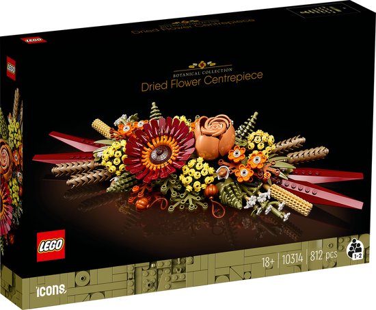 LEGO Botanical Collection - Bloemstuk met gedroogde bloemen constructiespeelgoed 10314