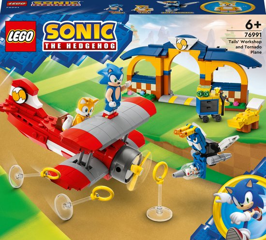 Tails' werkplaats en Tornado vliegtuig 76991 LEGO® Sonic the Hedgehog™
