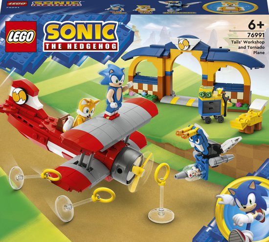 LEGO Sonic the Hedgehog Tails' werkplaats en Tornado vliegtuig - 76991